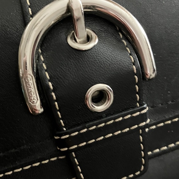 Coach Y2K Black Wallet with Silver Buckle - Picture 11 of 11